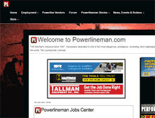 Tablet Screenshot of powerlineman.com